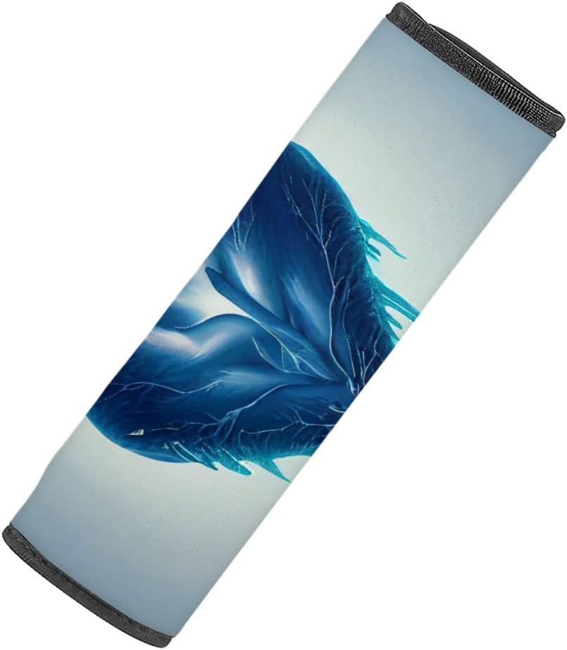 Beautiful Heart Car Seat Belt Pads - Graphic Art Seat Belt Cover - Snow Seat Belt Cover