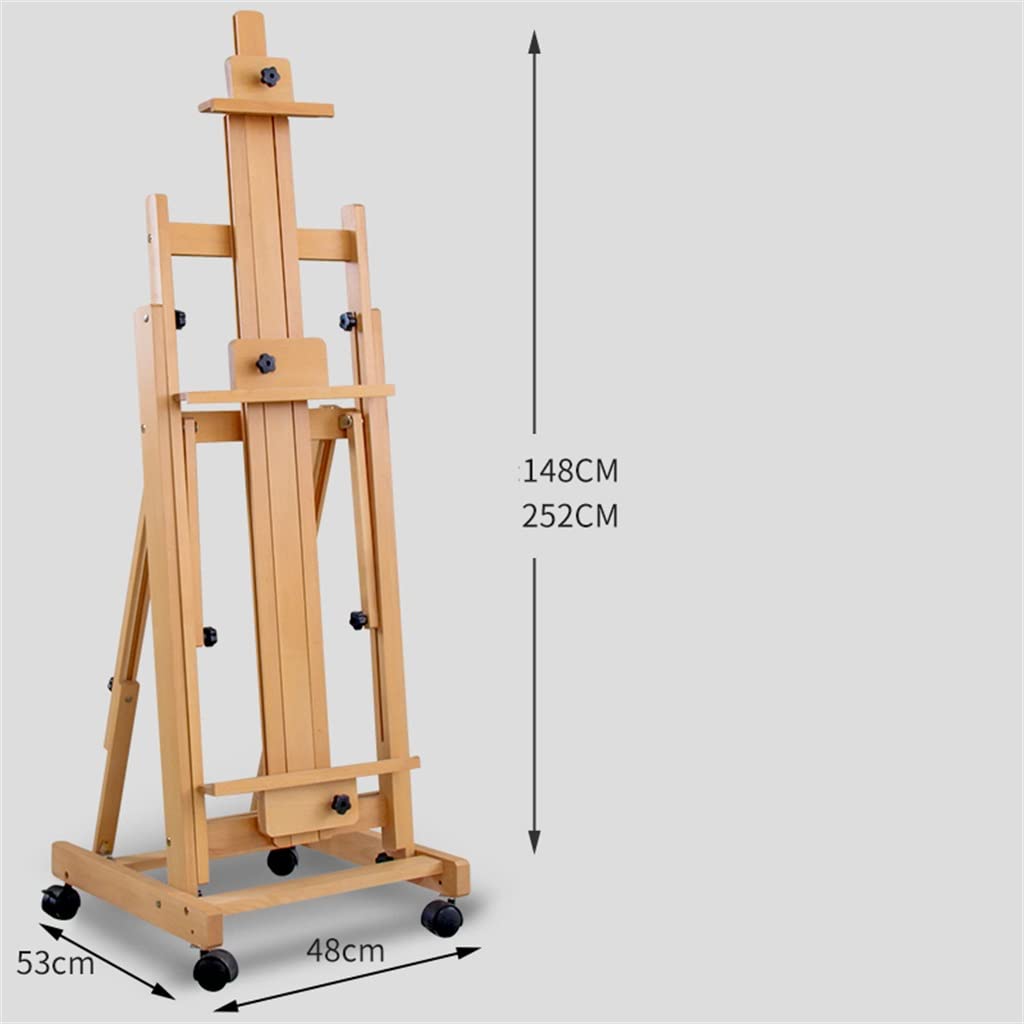 Caballete De Madera Doble Propósito For Pintura Al Óleo Y Acuarela Chevalet Exhibición Publicidad