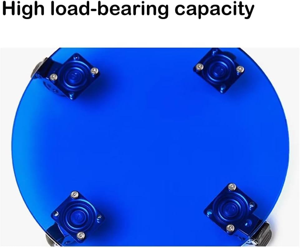 KITCISSL Plant Starter Trays Acrylic Plant Caddy with Wheels, Indoor Plant Stand Removable Flower Plant Trays Plant Caddy Outdoor, Plant Riser Rolling Plant Stand Tray Bracket(Clear,25x25cm)