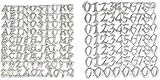 Inhalt: 158 Stück Meyercordt GmbH 158-tlg. Wachszahlen und Buchstaben Set Kerzen basteln selbstklebend Taufe Kirche Hochzeit in Gold oder Silber Silber