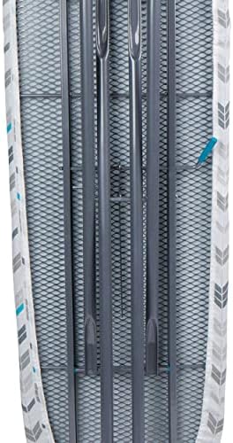 Beldray LA024398ARWEU7 Ironing Board, Approx 137 x 38cm, Adjustable Height & Iron Rest To Secure Iron In Place, Lightweight & Foldable For Compact Storage, Protective Feet, Fitted Cover, Arrow Print