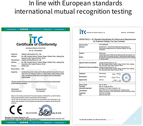 image for DYKHMILY Steel Toe Shoes for Women Lightweight Safety Work Shoes Slip 