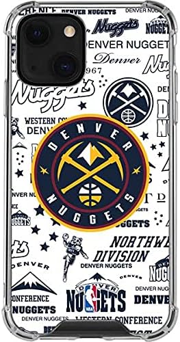 Skinit Clear Phone Case Compatible with iPhone 13 Mini - Officially Licensed NBA Denver Nuggets Historic Blast Design