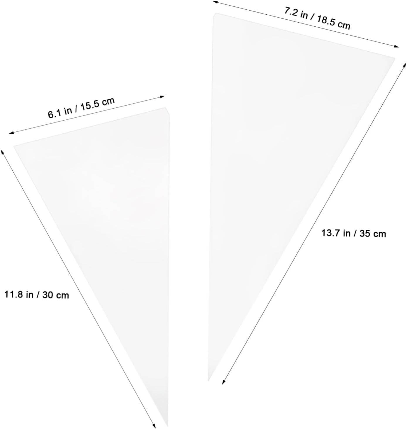 Generic 200pcs Piping Bags Cake Decorating Dessert Triangle Pastry Bags for Smooth Squeezing Easy Use for Baking Supplies