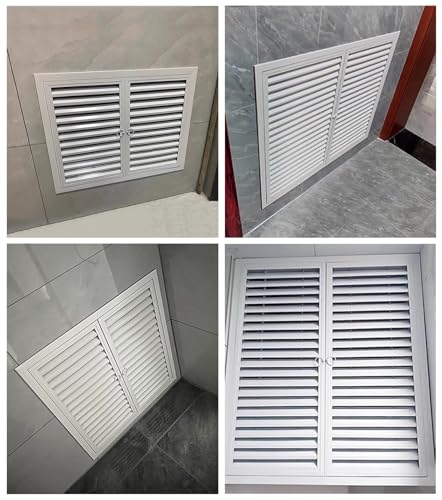 Trappe à double porte magnétique en aluminium, panneau d'accès ventilé pour plomberie - 7