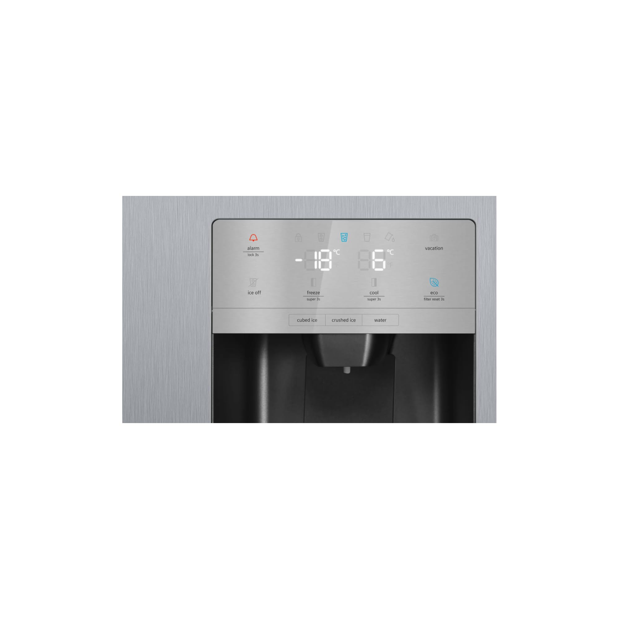 Siemens KA93GAIEP iQ500 Frigorífico con puerta lateral Side-by-Side americana, 323 kWh/año, 560 l, noFrost, iluminación interior LED, superCooling, superFreezing