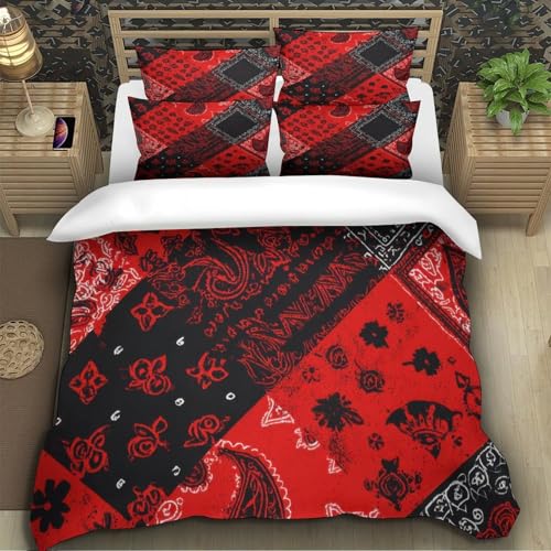 Housse de Couette Chat aux Yeux Bleus 200x200 Parure de Lit Microlibre Double - 5