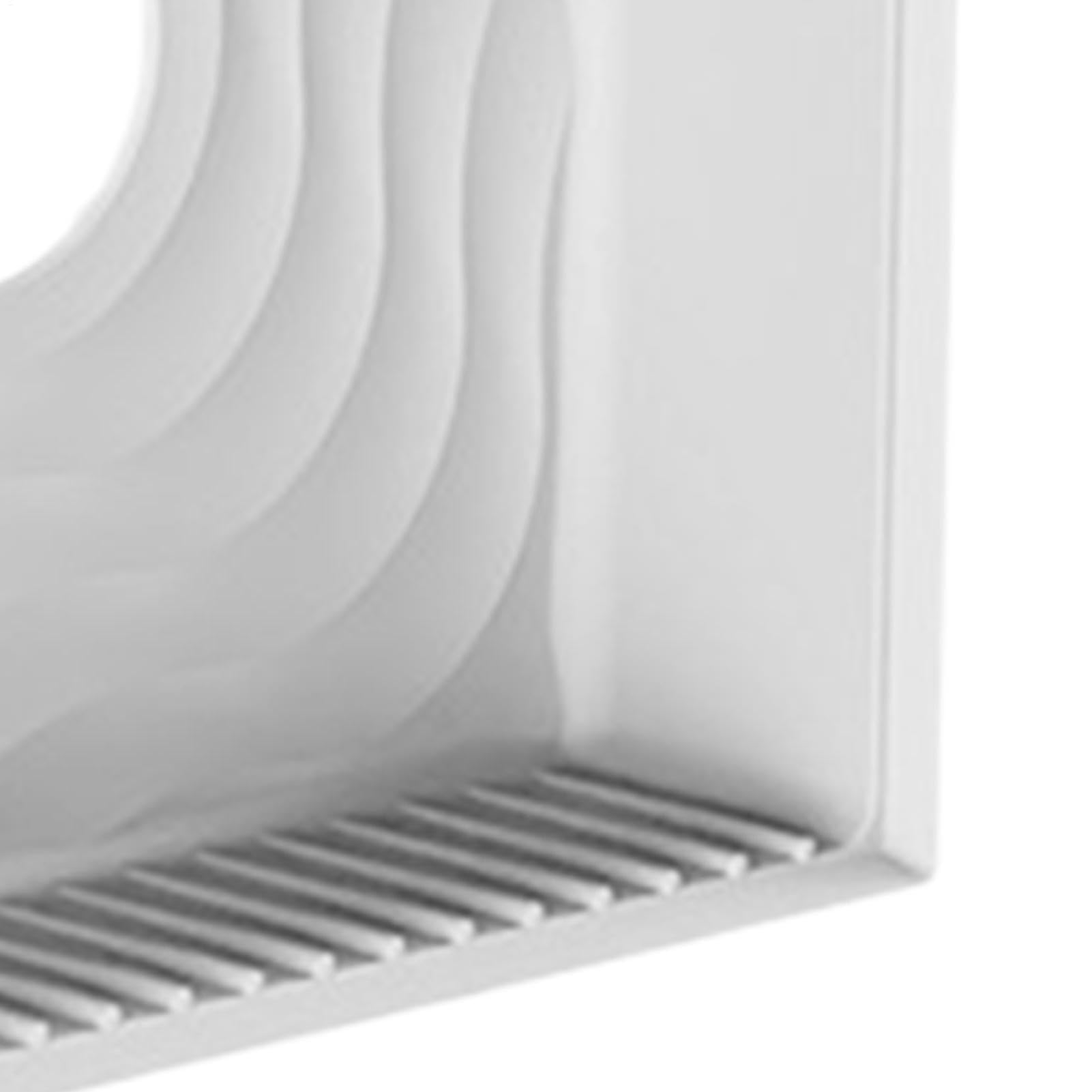 Paraspruzzi per doccia con forti ventose, barriera flessibile in silicone per bagno, cucina, vasca da bagno, ideale per proprietari di case, anziani, affittuari e genitori impegnati