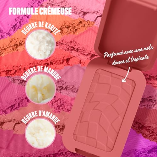 NYX PROFESSIONAL MAKEUP Buttermelt Powder Blush, Fade and Transfer-Resistant Blush, Up to 12HR Make Up Wear, Vegan Formula - Feeling Butta - Image 7