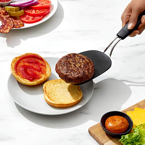 Espátula Flexível Náilon Grande OXO Preto 34Cm