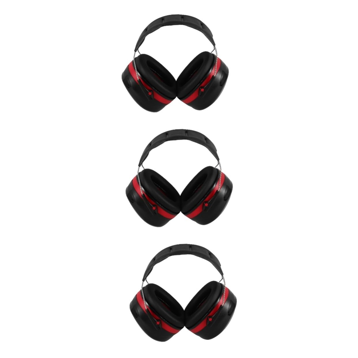 UKCOCO 3pezzi Cuffie Antirumore Regolabili Per Protezione Earmuffs Professionali Per e Riduzione Assorbente Per Industriali e