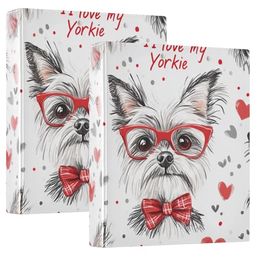 Classeur Yorkie à 3 anneaux 3,8 cm pour ranger 200 feuilles de bureau