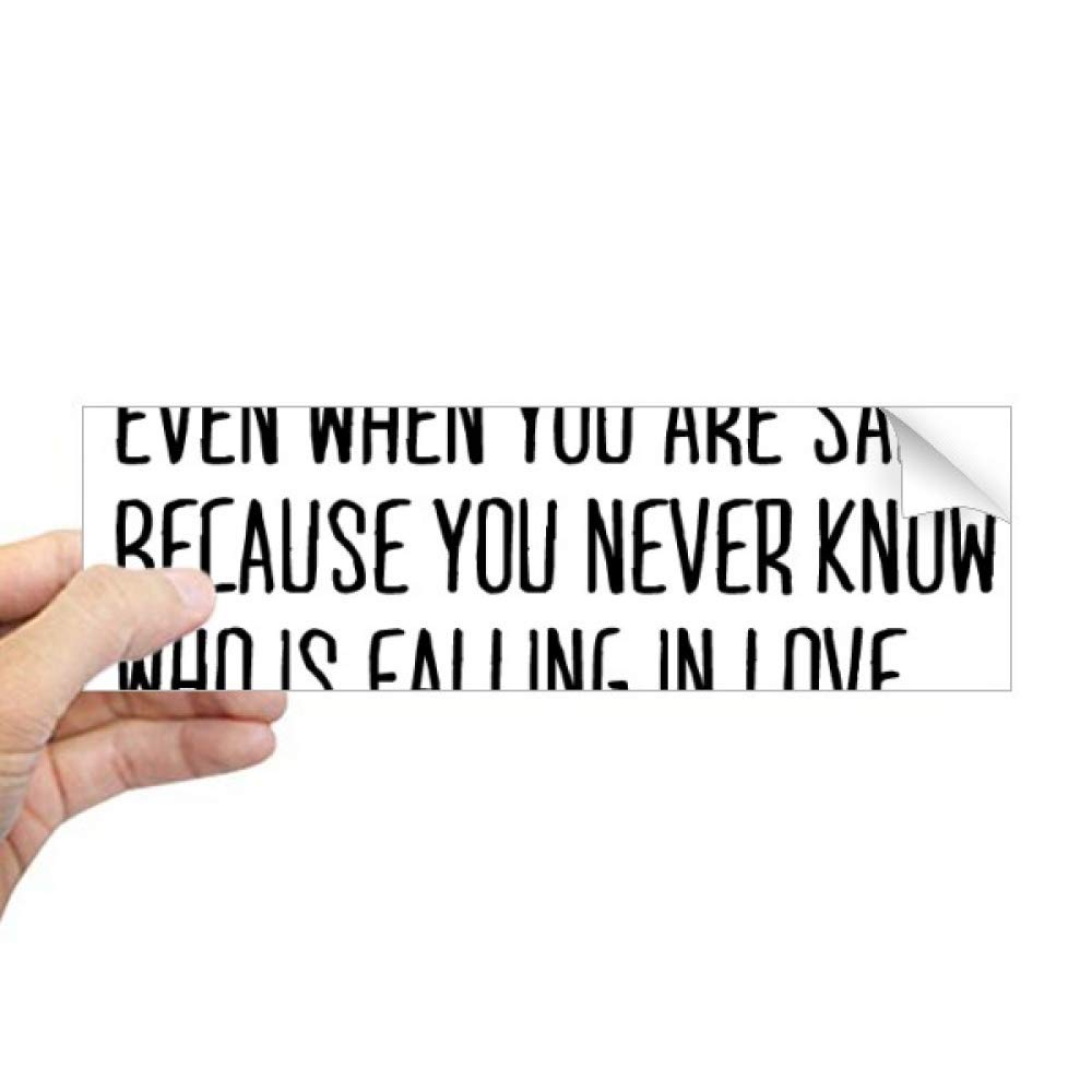 Autocollant fenêtre Never Frown Always Smile sticker rectangulaire DIY