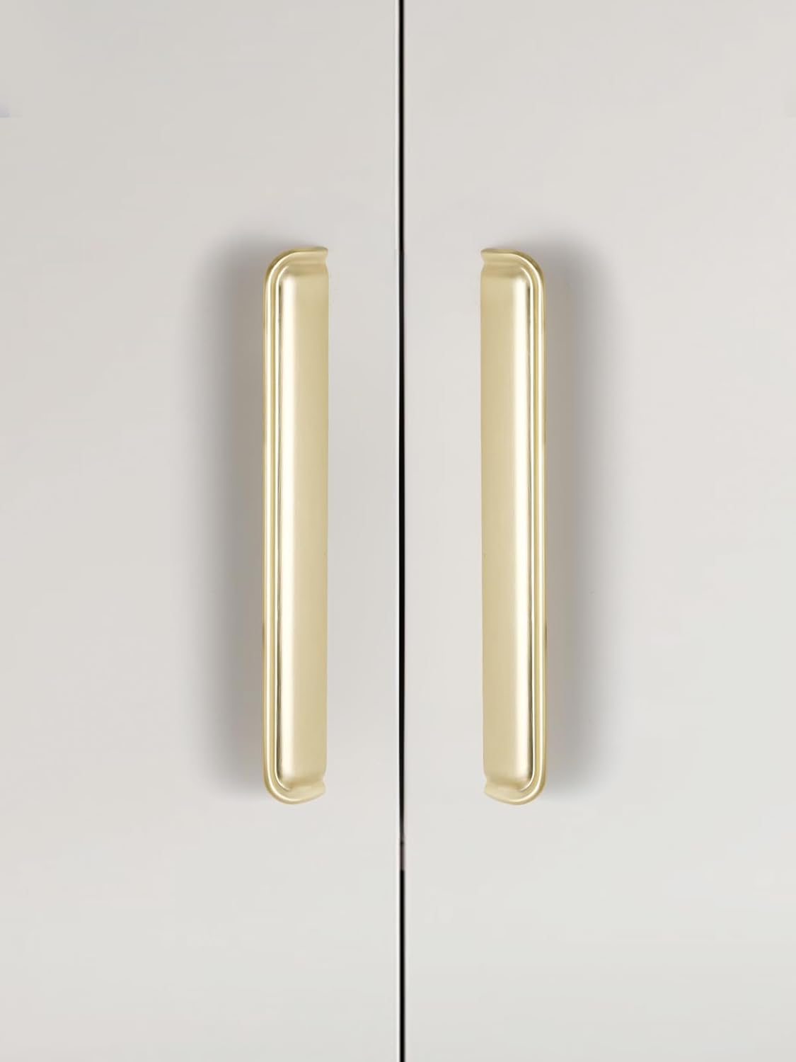 5 Pack 3 lnch(76mm) Brushed Gold Cabinet Cup Pulls Kitchen Hardware Cabinet Handles Drawer Pulls Bathroom Cupboard Drawer Handles