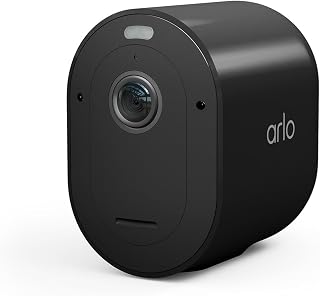 Arlo Pro 5 Security Camera Outdoor, 2K HDR, Wireless CCTV, 8-Month Battery, Colour Night Vision, Dual Band, 2-Way Audio, Built-in Siren, No Hub Needed, 30-Day Free Trial of Arlo Secure Plan, Black
