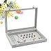 Wudygirl Velvet Jewelry Organizer Empty Jewelry Tray Organizer Jewelry Box Storage Case Display Necklaces Earring Stackable Tray Containers Clear Lid (DIY Box)
