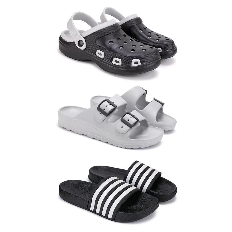 WINGSCRAFT Lightweight Classic Clogs || Sandals with Slider for Men-Combo(3)-3018-3114-3024-picture-12
