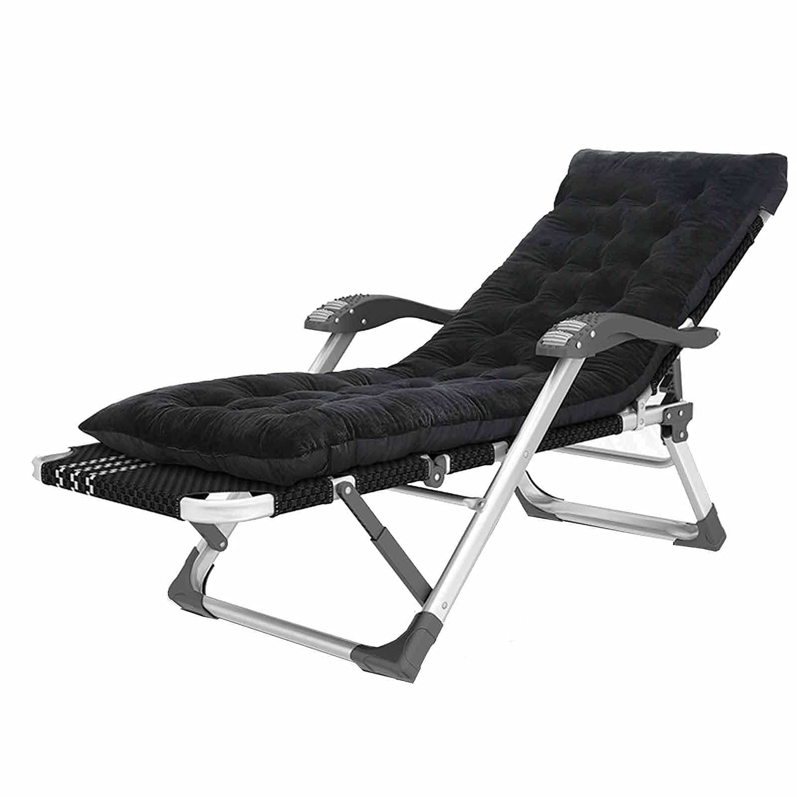 Chaise longue inclinable pliante pour soulager le dos durant la sieste