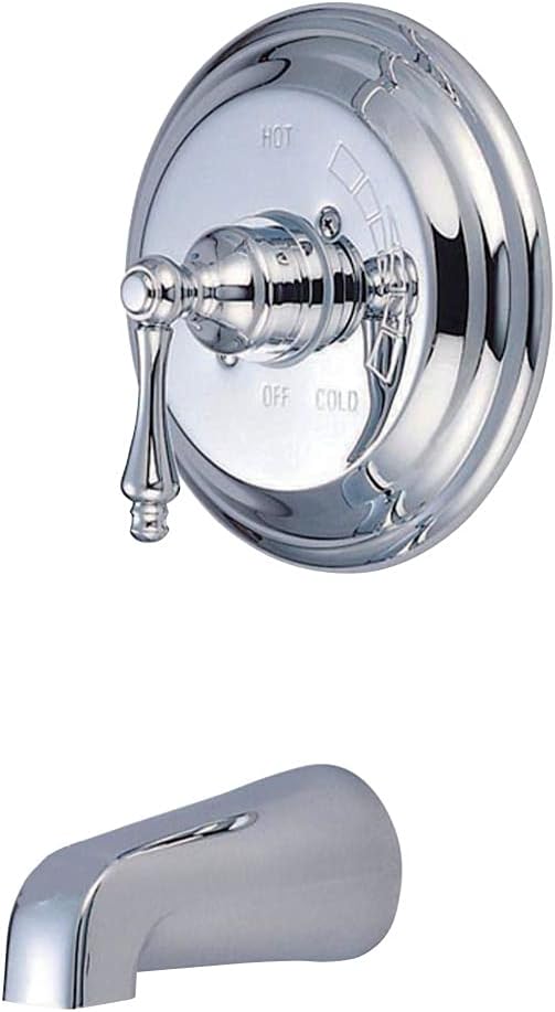 Kingston Brass KB3638ALTO Vintage Tub and Shower Faucet, 7-1/2", Brass/Antique Brass