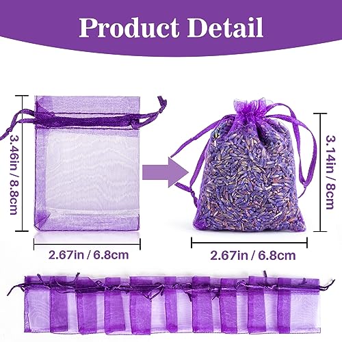 image for 6.6OZ Sukh Lavender Sachet Bags - Fresh Scented Dried Lavender Flowers