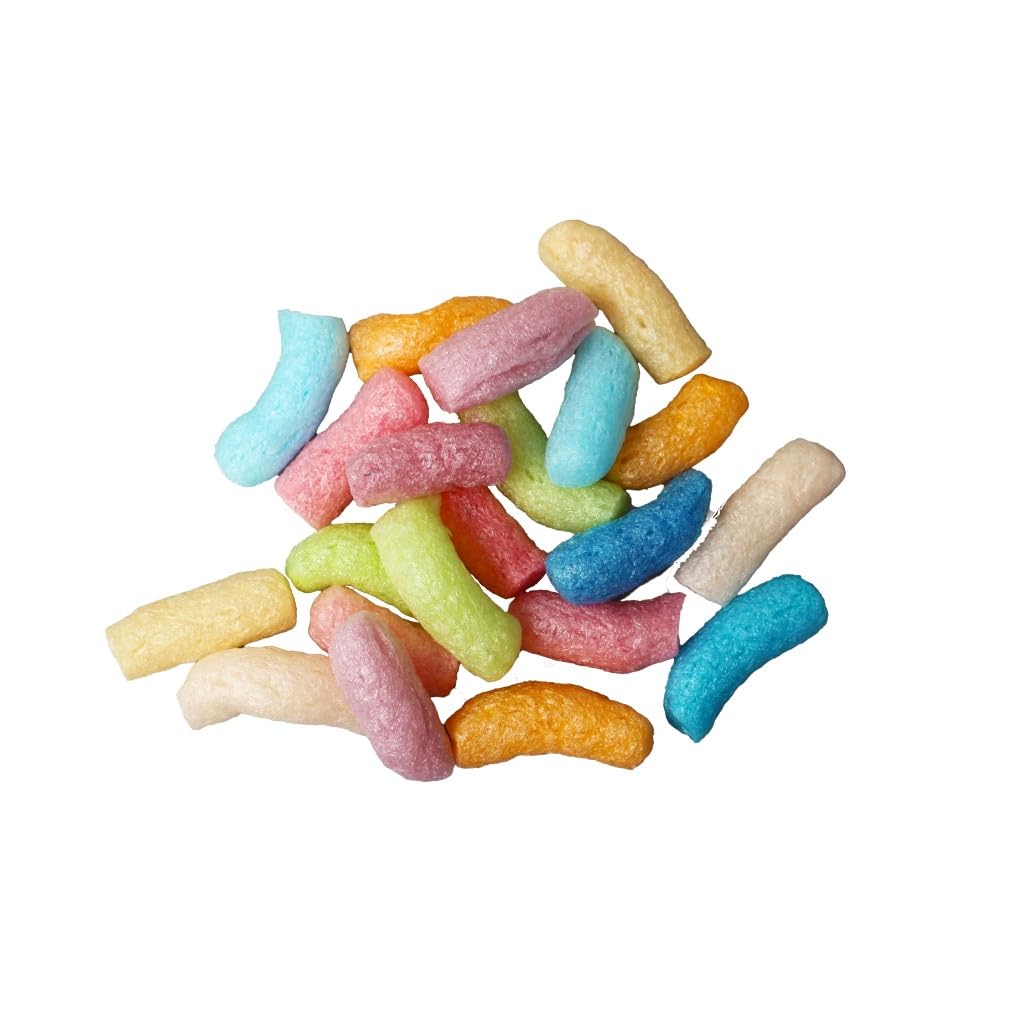 Trojan Packaging Ecoflo Biodegradable Packing Peanuts - Protective Postal Mailing Packaging Packing Void Loose Fill Filler Filling Supplies (Rainbow, 5 Cubic Feet)