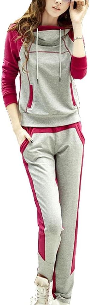Leisure Long Sleeved Hooded Sweater Pants Suit