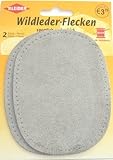  Wildlederflicken 2er Pack oval taubengrau