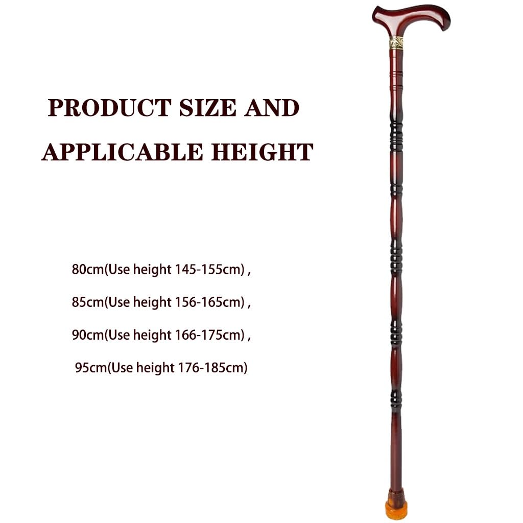 Lekka i antypoślizgowa laska do chodzenia dla mężczyzn, dostępne 2 rodzaje podkładek pod stopy(A,80Cm(Use Height 145 155Cm))
