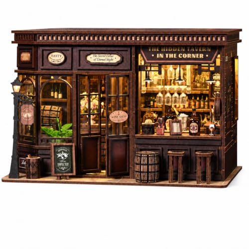 Spilay DIY Miniature House Kit for Adults, Miniature Dollhouse Kit