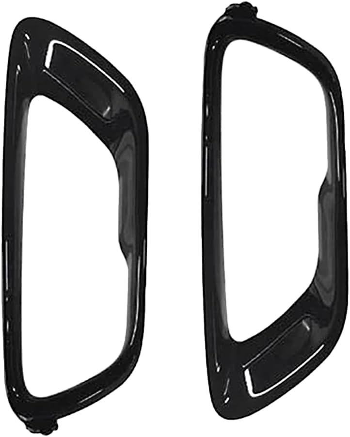 Front Bumper Fog Light Cover Bezel Trim Frame Cover YL31TZZAA 5YL30TZZAA Glossy Black, Pair Set Front Bumper Fog Lamp Covers Trim Bezel, 2018-2021 Compatible with Jeep Grand Cherokee