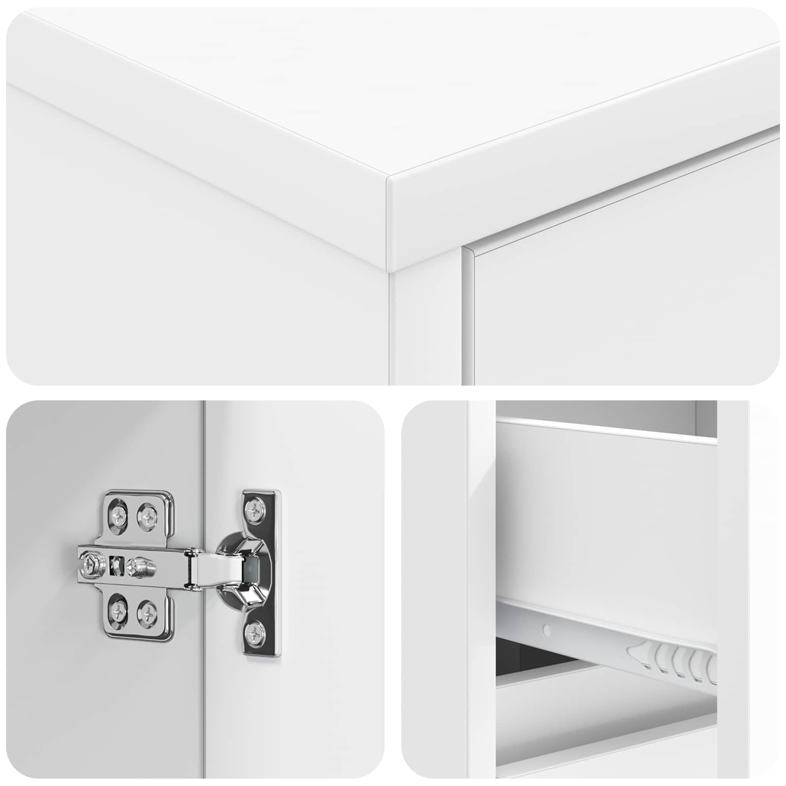 vidaXL Mueble de Cuarto de Baño Blanco 35 x 36,5 x 85 cm