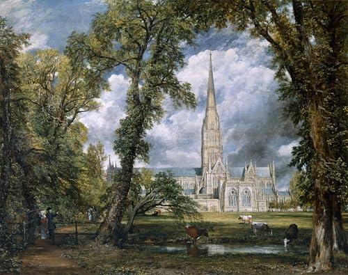 Vue sur la cathédrale de Salisbury poster John Constable pour habiller un mur vide
