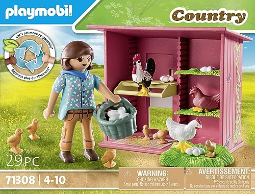 Agricultrice Et Poulailler Playmobil La Boîte - vue 10