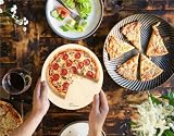 LITTLE BALANCE 3077, kamień do pizzy, kamień do pieczenia, XXL Ø 30,5 cm, do pizzy, ciast, chrupiących i puszystych chlebów, w piekarniku, grillach, deskach, Cordierite