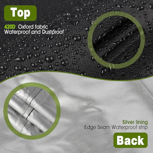 Kingling 48" W X 29" D X 36" H Outdoor Bench Covers, Patio Loveseats Cover Waterproof Bench Covers For Outdoor Furniture Glider Chair Sofa Cover thumb #3