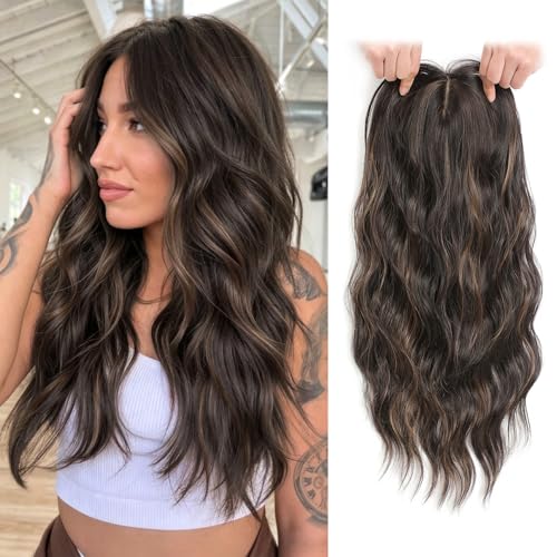 Molefi Hair Toppers for Thinning Hair 20inch Wavy Toppers with