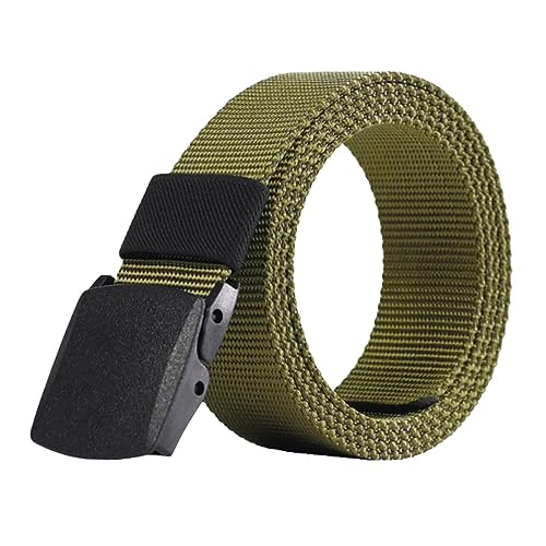 3PCS Quick Dry Canvas Belt for Men Breathable Style with Plastic Buckle Outdoor Training Belt for Sports and Daily Use