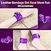 Sex Toys BDSM Restraint Kits, 8Pcs Bondage Gear and Accessories with Handcuffs for Adult Women and Couples (Red) (Purple)