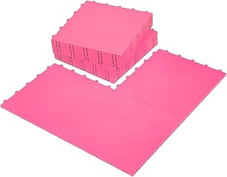 15 Green Tiles - High Durability Colored Flooring Tiles - Interlocking Versatile Training Surface - Roller Skate Derby Indoor&Outdoor, Dance Floor Tiles, Basketball Tiles, Sports Floor