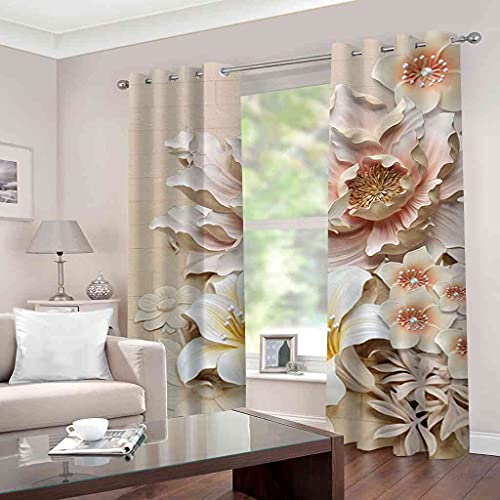 Rideaux occultants roses isolant phonique et thermique 200x214cm