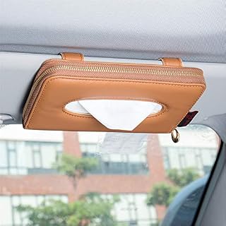 Fredyusu Car Tissue Holder, Car Visor Tissue Holder, Premium Solid Color Auto Tissue