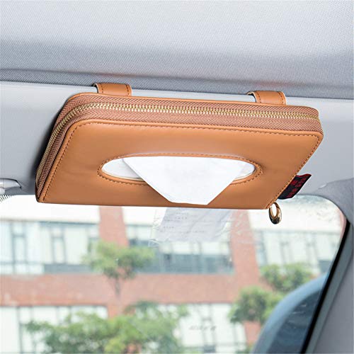 Fredyusu Car Tissue Holder, Car Visor Tissue Holder, Premium Solid Color Auto Tissue