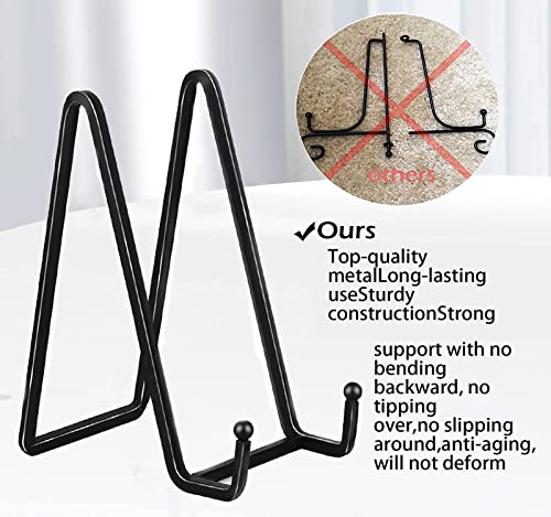 12 Pack 6"Plate Stands For Display,Metal Plate Holders Display Stands Can Be Used For Picture Stands,Book Stands For Display,Plate Display Stands,Easel,Photo Frame Stands,Plaque Stands,Desktop Stand. #TOP3