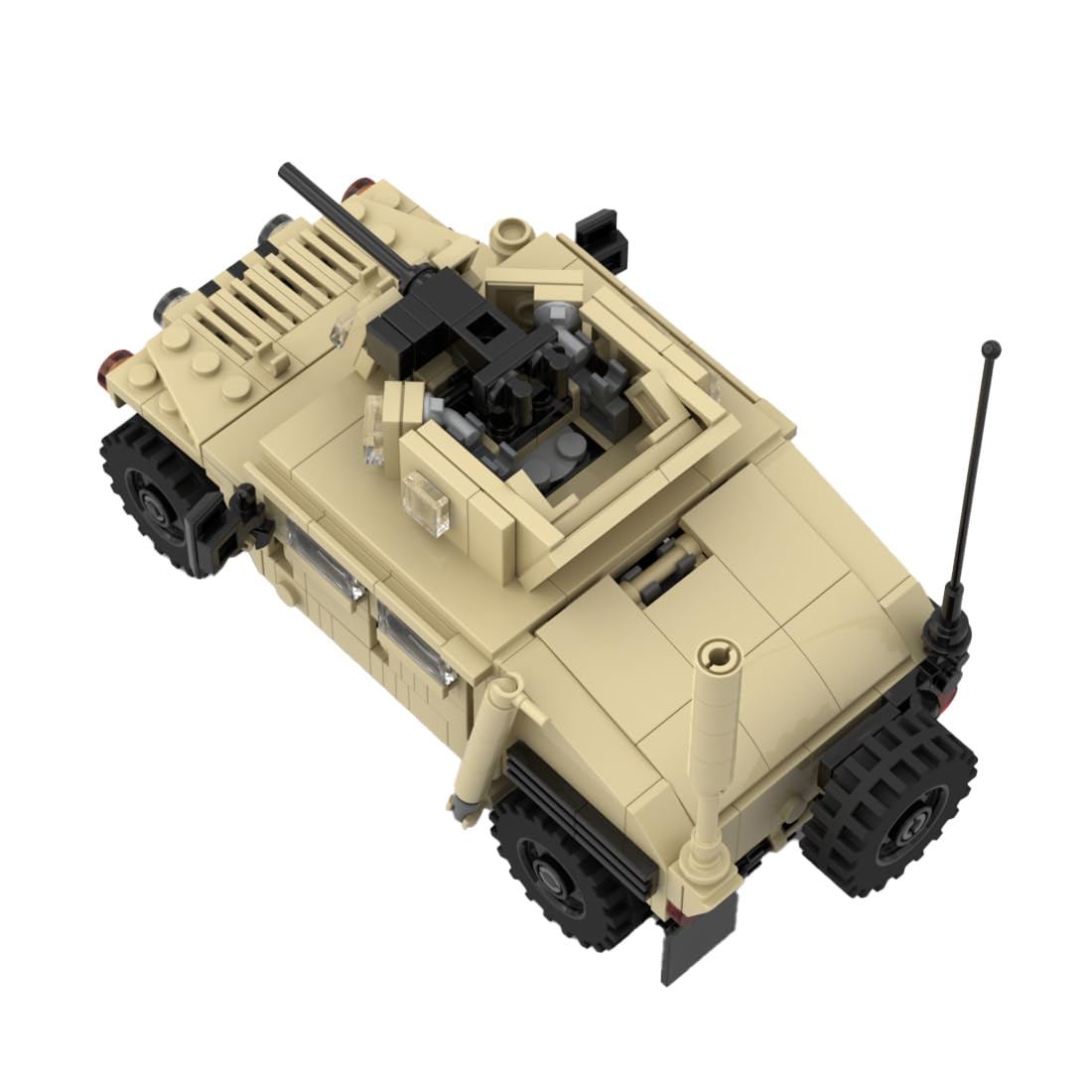 Set di mattoncini da costruzione militari statunitensi, veicolo militare, modello carro armato, giocattolo da collezione e regalo per adulti, 430 pezzi