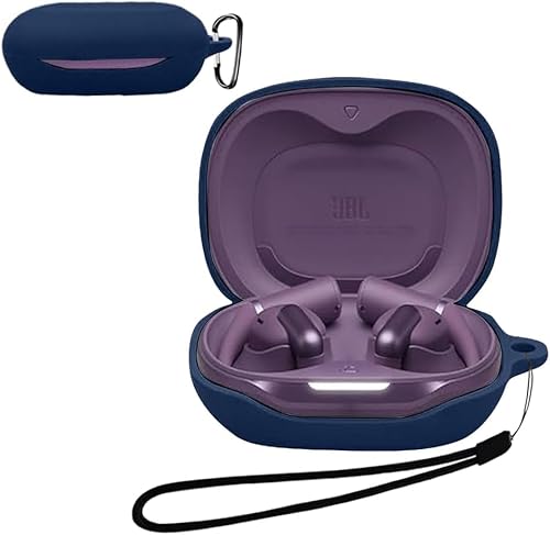 For SOUNDPEATS C30 �P�[�X �_�炩�ȃV���J�Q���̃X�|�[�c�N�[���ȃf�U�C�� �Ռ��z�� �h�� �h�o �y�� �����h�~�p�̃t�b�N�𓋍ڂ��� �X�����\�t�g �P�[�X �J�o�[ SOUNDPEATS C30 �J�o�[�i�u���[�j �u���[ JBL Sense 