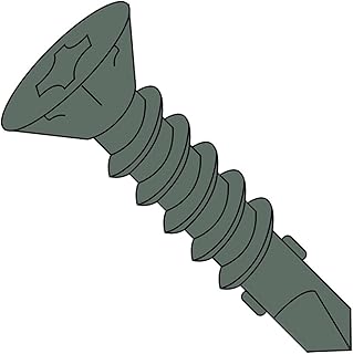 Steel Self-Drilling Screw with Wings, Green C...,
