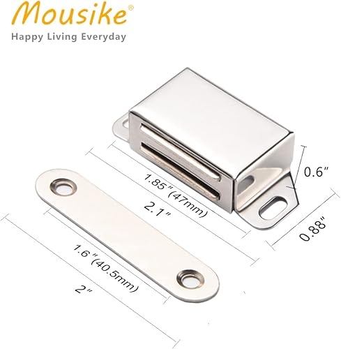 Miniatura 9 de Imanes negros para gabinete de 30 libras con fuerte magnético para cocina, armario, armario, puerta, cajón (16 unidades)