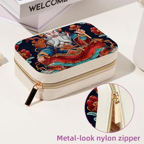 Boîte à bijoux pour femmes et filles God of Wealth avec double couche - 7