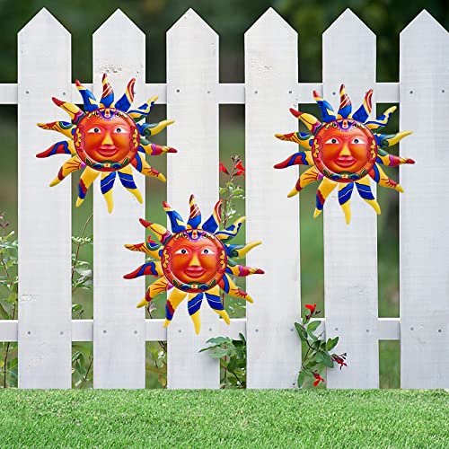 Sankuu Metal Sun Wall Art, 12.7 Inch Metal Sun Wall Art Decor Hanging For Indoor Outdoor Home Garden #TOP2