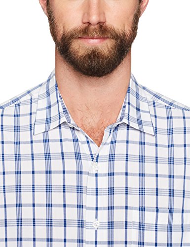 Image of Amazon Essentials Men's Regular-Fit Short-Sleeve Poplin Shirt, Collared, Washed